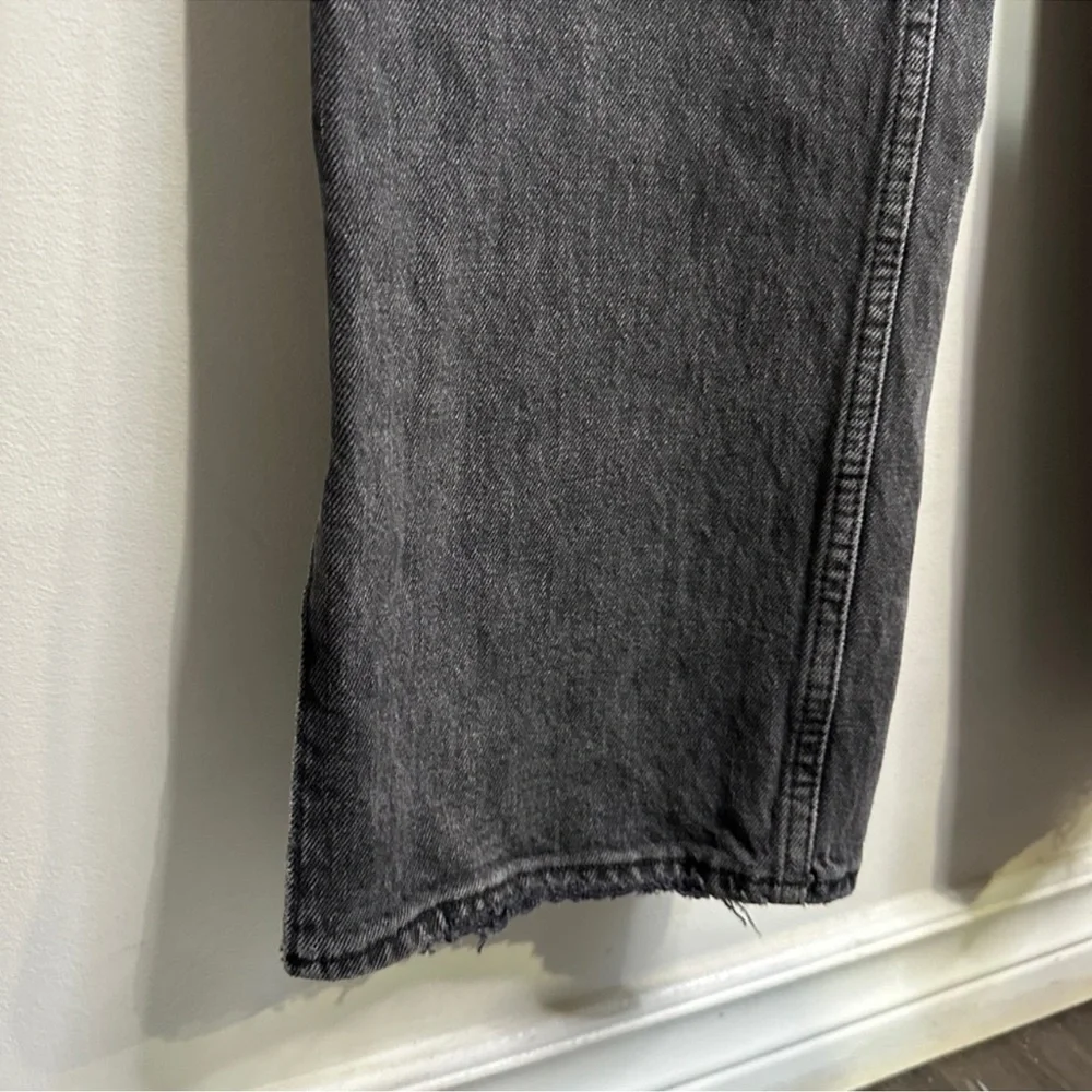 Abercrombie & Fitch The 90s Straight Ultra High Rise 30/12R Denim Jeans Vent Hem - Picture 8 of 14